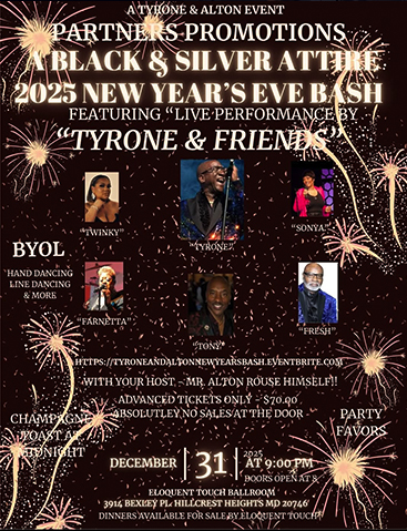 2025 NYE Bash flyer