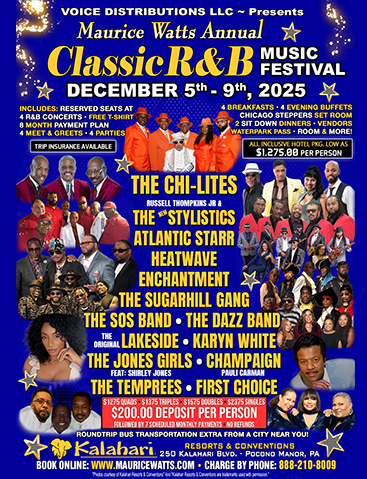 Maurice Watts Annual Classic R&B Music Festival flyer