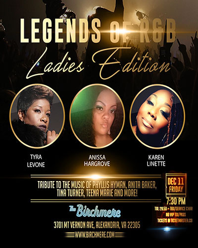 Legends of R&B Ladies Edition flyer